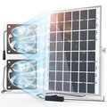 Solar Fan for Greenhouse, 10W Solar Powered Fan for Chicken Coop, Waterproof Solar Exhaust Fan for Shed with 11.8ft/3.6m Cable - style: Solar Fan-10W