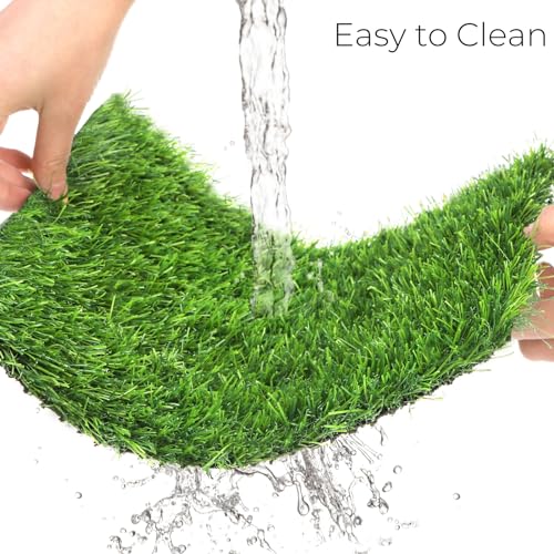 Tlence 8 Pack Chicken Nesting Pads with Veggie Feeder, 12x12 Washable Artificial Grass Nesting Box Liners, Thick Synthetic Turf Coop Bedding Mats for Laying Eggs
