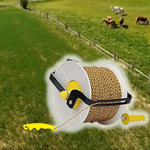 QMARK Electric Fence Plastic Gate Handles, Yellow, 8 Inch, 10 Pack | Insulated Plastic Hook, Portable