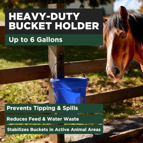 SCENIC ROAD Bucket Hook & Gate Latch 5-6 Gallon Heavy Duty (Pack of 6) - size: Pack of 6