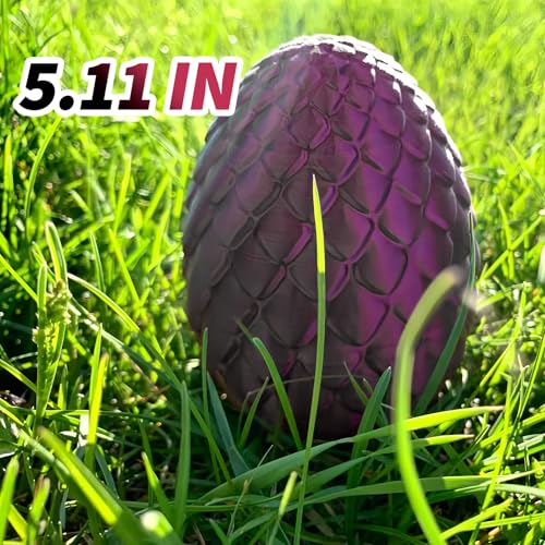 5 Pcs，12" 3D Printed Dragon Eggs,Dinosaur Egg,Crystal Dragon Toys,Snake Eggs, Animals,Fidget Toy,Desk Executive Toy，Easter Eggs Basket Stuffers,Toys for Boys Kids Teen 5-7 4-6 8-12 - color: Pp-04