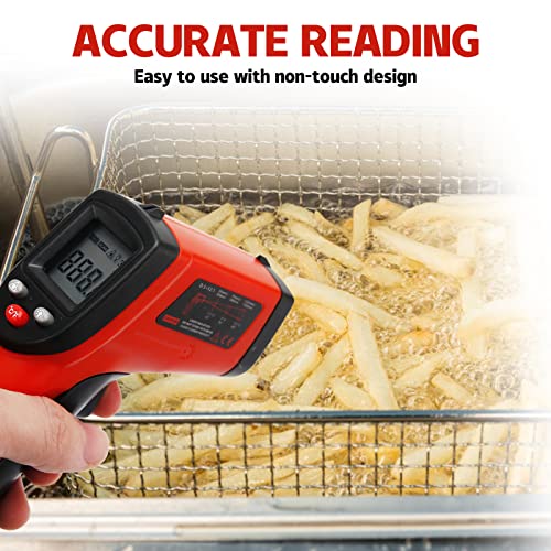MEASUREMAN Infrared Thermometer (Not for Human),Standard Size Temperature Gun Non-Contact Digital Laser Thermometer -58°F to 1022°F (-50°C to 550°C) - size: -58°F to 1022°F (-50°C to 550°C)