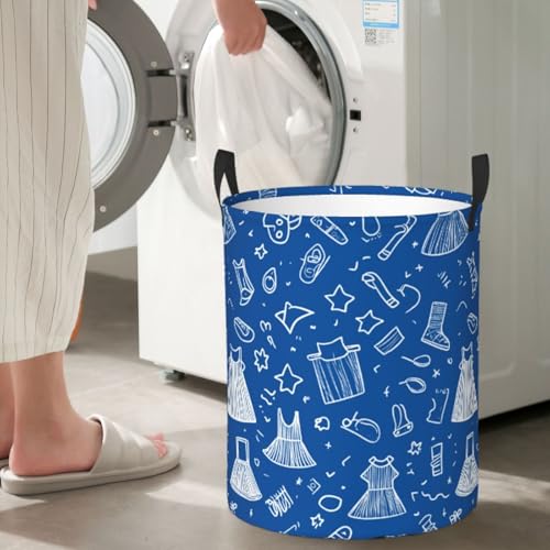 Laundry Basket Colorful Lin Collapsible Large Capacity, Dirty Clothes Basket Durable Lightweight Hamper With Handles Ideal For Clothes, Toys Home Organization19.6in X 15.7in,63L - color: lin