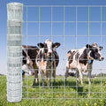 Farm Fence 4ft x 164ft Heavy Zinc Coating Cattle Fence Galvanized Field Fencing Sheep Fence Goat Fence,Hog Wire Fencing for Yard Livestock Animals Protection - size: Silver 48inx164ft