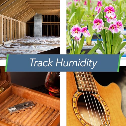 HTP.xw Temperature, Humidity & Barometric Pressure, Bluetooth | Water resistant, measures dewpoint, VPD & heat index, indoor/outdoor, unlimited in-app data, works with G1 Gateway, USA made
