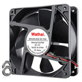 Wathai 120mm x120 x 38mm 12V 2Pin Dual Ball 12cm Industrial Cooling Fan High Airflow - style: 12V 2Pin Ball