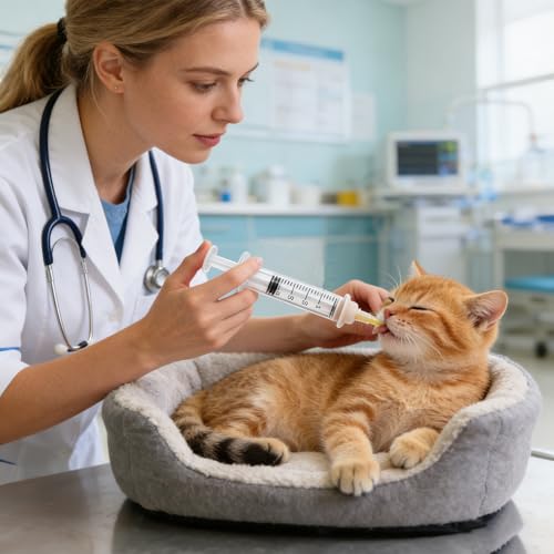 Pet Feeder Syringe, Newborn Animal Feeder Syringe Individually Wrapped, 1ML/3ML/5ML Pet Feeding Nursing Syringe with 5 Nipple, Silicone Pet Feeding Nipple for Kitten Puppy and Small Animals