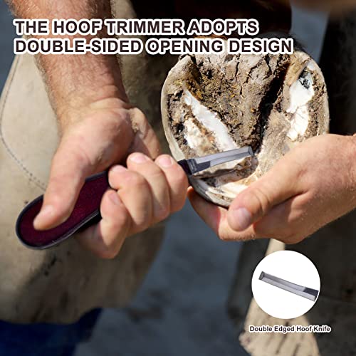 14 inch Horse Farrier Tool Kits - 6Pcs Professional Hoof Trimming Farrier Tools, Can Easily Trim the Hooves of Horses, Cows, Sheep, Donkeys and Other Medium-Sized Animals