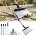 Garden Cleaning Shovel, 64" Long Handle Heavy Duty Multifunctional Flat Shovel, Metal Floor Scraper Tool for Weeding, Scraping Moss, Ice & Snow Removal,Edger for Sidewalk, Driveway & Garden