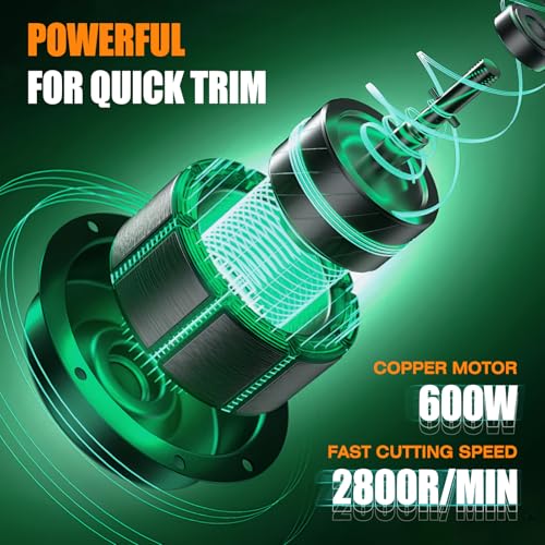 TAKEKIT Sheep Shears, 600W Professional Heavy Duty Sheep Clippers, 6 Speeds Electric Animal Shears for Alpacas Llamas Lambs and Large Livestock with Thick Coats, One Set of Extra Blades Included - color: Dark Green