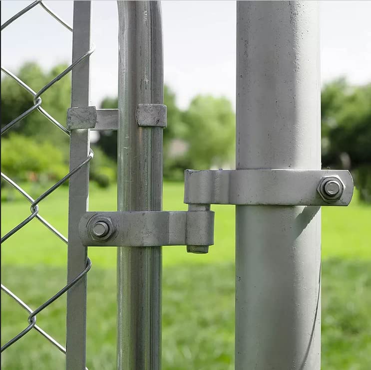 2 Pack Chain Link Fence Frame Gate Post Male Hinge with Bolts and Nuts (2-7/8 Inch) - size: 2-7/8 Inch