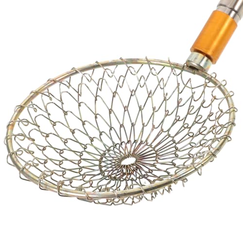 Egg Picker Tool with 15-58.5" Retractable Pole and Metal Wire Mesh Basket | Telescopic Retriever Grabber for Backyard Chicken Keeping, Nesting Box and Farm Use