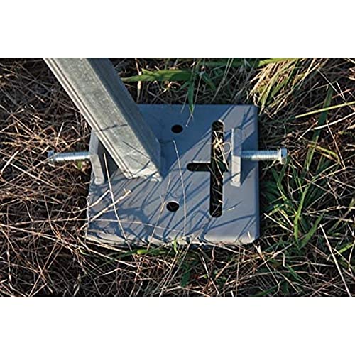 BOSS Buck Deluxe Durable Steel Stable Versatile Foot Pad for Game Feeder | Nut and 1/2" Bolt Included