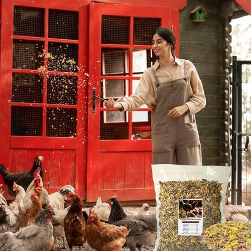 20 Oz Chicken Nesting Herbs Vacuum-Packed (1.25lb) - Natural 7 Dried Herbs for Chicken Coop Freshness, Promote Egg Laying, Hen Treats for Coops - Nesting Box Herbs