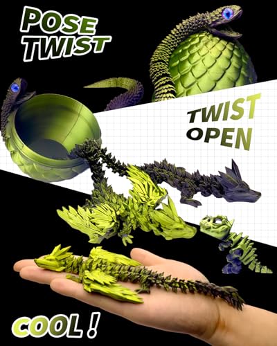 5 Pcs，12" 3D Printed Dragon Eggs,Dinosaur Egg,Crystal Dragon Toys,Snake Eggs, Animals,Fidget Toy,Desk Executive Toy，Easter Eggs Basket Stuffers,Toys for Boys Kids Teen 5-7 4-6 8-12 - color: Pp-07