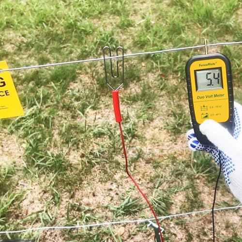 FenceMate Digital Duo Volt Meter to Check Voltage of Fence Charger&Battery | Electric Fence Tester to Check Electric Fence Charger Energizer Voltage up to 15 kV & Battery Voltage up to 40 V