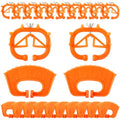 Teenyyou 20 Pcs Cow Nose Ring Plastic Orange Farm Livestock Weaning Nose Rings Cattle Halter Durable Farm Equipment Weaner Tool Cattle Supplies for Calves Calf Cow