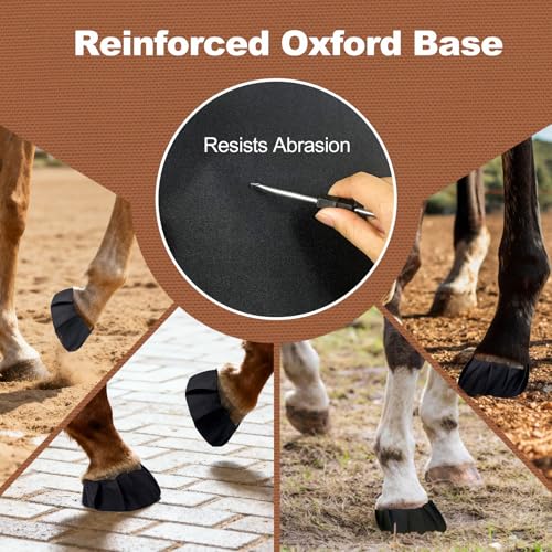 12 Pack Horse Hoof Tape, Strong Sticky Horse Hoof Wraps, Breathable Waterproof Magic Cushion Hoof Packing,Protection for Hoof Hoove (12)
