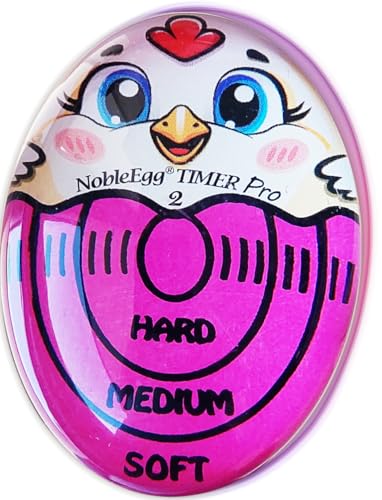 Nobleegg Egg Timer Pro2 Boiler Soft Medium Hard Boiled Eggs Changes Color Purple Certified - color: Purple