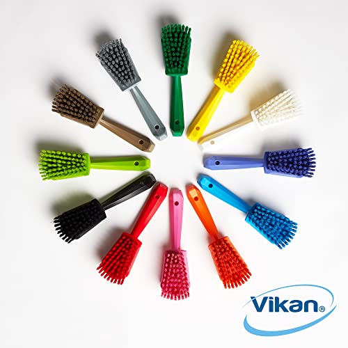 Vikan 419266 Brush,Washing,Stiff,10",PP/PBT,Brown