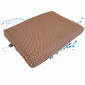 REEZEIVI Shower Seat Cushion,Silicone Non-Slip Base for Elderly & Disabled | Raised 4D mesh shower pad, soft breathable, washable quick dry, silicone non-slip bottom - size: Brown