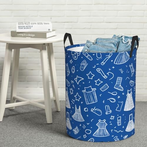 Laundry Basket Colorful Lin Collapsible Large Capacity, Dirty Clothes Basket Durable Lightweight Hamper With Handles Ideal For Clothes, Toys Home Organization19.6in X 15.7in,63L - color: lin