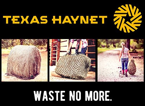 Texas Haynet - Durable Round Bale Feeder for Horses - UV Resistant Nylon Net (2 Pack) - size: 2 Pack