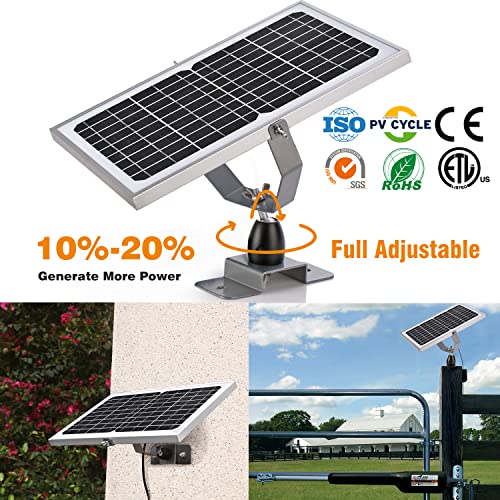SUNER POWER 10W 12V Solar Battery Charger Maintainer, Built-in Smart MPPT Charge Controller, Adjustable Mount Bracket, Waterproof 10 Watt Solar Panel Kits for Car Automotive Boat Marine RV Trailer - size: 10W PRO