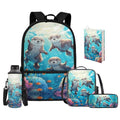 Upetstory Sea Otter Backpack for Kids Girls Boys 6-8 10-12 Elementary School Bag with Lunch Tote Pencil Bag Primary Kindergarten Bookbag Water Bottle Sleeve Book Cover Travel Daypack Hiking - color: Sea Otter