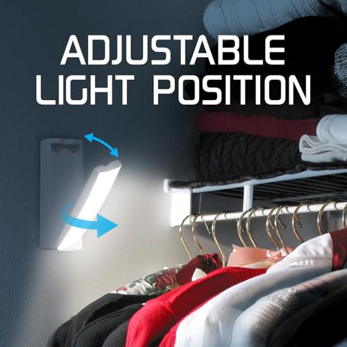 Energizer Swivel LED Touch Light, Battery Operated, 35 Lumens | Wireless LED Closet Light, Ideal for Under Cabinet, Closet, Hallway, Work Bench, Washroom, Pantry and Laundry Room - size: 1 Pack\n, style: Swivel Task Light