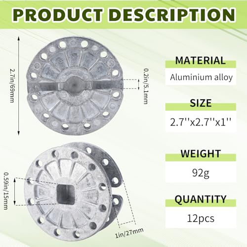 12 Pcs Fence Tightener Electric Wire Tensioner with 4mm Galvanized Pin, Heavy Duty Aluminum Rapid Inline Ratchet Strainer for Farm Ranch Orchard Post Repair | with 4mm Galvanized Pin, Heavy Duty Aluminum, Rapid Inline Ratchet Strainer, for Farm Ranch Orch