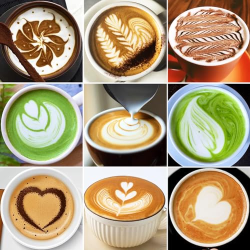 Frothing Milk Pitcher, 12 oz/350 ml Stainless Steel Frothing Milk Jug with Latte Art Pen,with Internal Measurements, for Cappuccino, Espresso and More - color: Black