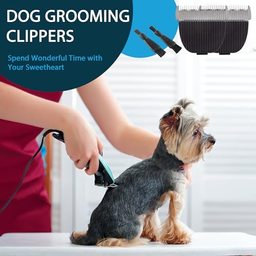 Dog Grooming Replacement Blades | Compatible Low Noise Dog Clippers | Dog Clipper Blades Compatible | Pet Grooming Replacement Blades | Dog Clipper Blades, Cleaning Brush