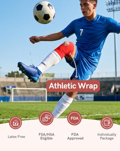 FriCARE Self Adhesive Bandage Wrap, Medical Tape in First Aid Kit | Elastic Cohesive Bandages for Sports/Vet/Wrist Ankle Wounds, 2 Inches X 5 Yards, Latex-free 6 Rolls, Mystic Twilight - color: Mystic Twilight
