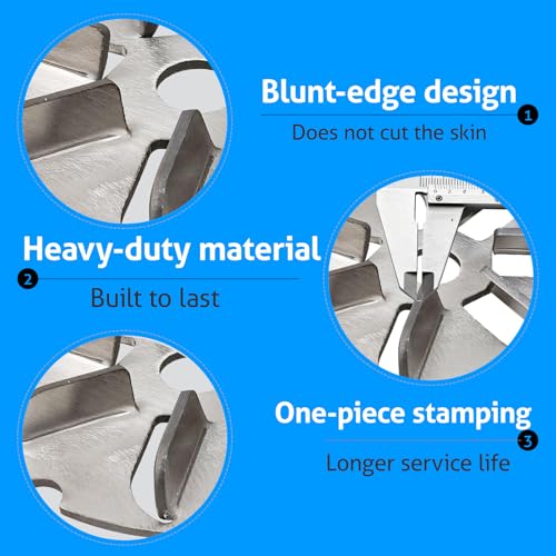 Stainless Steel Pig Hair Removal Tool - Electric Scraper for Livestock | 2 Pack Labor-Saving Scraper Disc, Dehairing Machine, Heavy-Duty Farm Hog Scraping Tool, for Pigs, Cattle, Sheep, Horses
