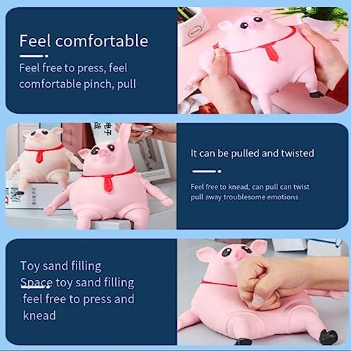 Squishy Toys - Pink Squishy Pig Toy for Kids & Adults, Novelty Squeeze Toy for Stress Relief & Anxiety (Big) - style: Big