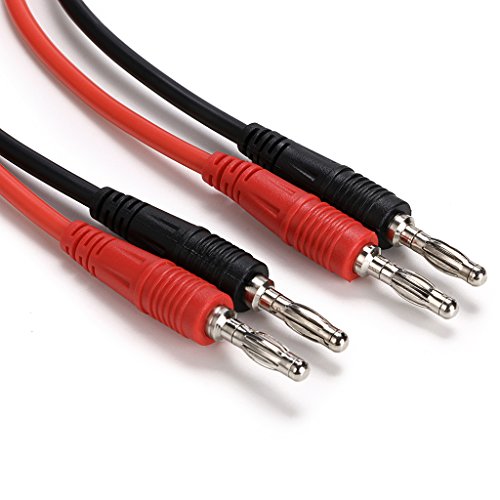 Sumnacon 4 in 1 Banana Plug Alligator Clip Pure Copper Fork Test Lead | 1000V/15A Multimeter Flexible Test Lead Wire Cable With Protective Jack Copper Clamps for Electrical Testing,3.3 Ft - size: 3.3 ft