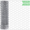 Chicken Wire 13.7 in x 236 in Poultry Wire Netting Hexagonal Galvanized Mesh Garden Fence Barrier for Craft Projects, Pet Rabbit Chicken Fencing - color: Silver, size: 13.7"x236"+0Ties