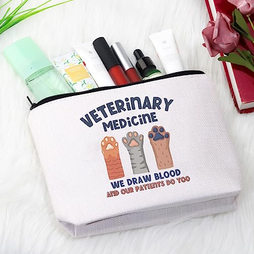 GJTIM Veterinarian Gift Vet Tech Appreciation Graduation Gift Veterinary Medicine Makeup Bag Vet Tech Kit (Veterinary Medicine Bag)