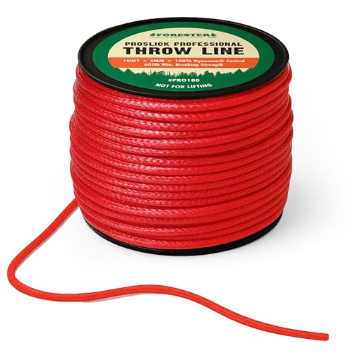 FORESTER Arborist Throw Line Kit | 15oz Throw Weight & 180ft Throw Rope | Pro Slick 100% Dyneema Throw Line Rope | Arborist Equipment for Tree Climbing - size: 15oz Throw Weight