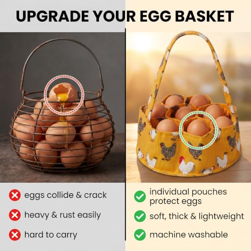 Egg Collecting Basket, Large Egg Collection Bag for Gathering Fresh Eggs - color: Color 5