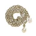 AAIN G80 Heavy Duty Transport Chain, 5/16 Inch x 10 Foot, Load Binder Tow Lock Chains with G70 Clevis Grab Hooks, 4,900 lbs Safe Working Load for Loading Tie Down Fixed Cargo Flatbed Truck Trailer | Hauling Heavy Duty Ratcheting Chain with Clevis Grab Hoo