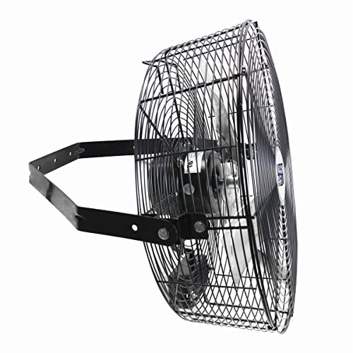 Maxx Air Wall Mount Fan | 18" Commercial Grade Fan for, Garages, Shop, Barns and Patios for Outdoor Use | Easy Operation and Powerful 1,450 CFM | Industrial Wall Mount - size: 18" Industrial Wall Mount