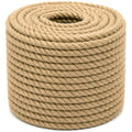 Natural Jute Rope (3/8 Inch x 200 Feet) Thick Hemp Rope Twisted Jute Twine for DIY Crafts, Cat Scratching Post, Gardening, Decorating - size: 3/8 Inch x 200 Feet