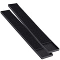 2PCS 23.65 x 3" Rubber Bar Mats, Non-Slip Bar Service Spill Mat for Station | Bar Table Mat Restaurant Kitchen Counter Bar Pad for Mixing Drink, Anti-Skid Heat Resistant Barber Station Mat for Hair Salon - size: 23.65x3.15" - 2PCS