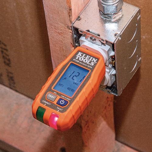Klein Tools 80041 Outlet Repair Tool Kit with GFCI Receptacle Tester, Non Contact Voltage Tester and Wire Stripper, 3-Piece - size: Outlet Repair Kit