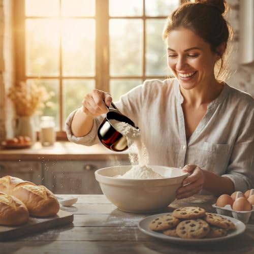 Color Up 1 Cup Measuring Cup (240 ml) – Premium Black Stainless Steel, Accurate for Wet & Dry Ingredients, Embossed Markings, Easy-Pour Spouts, Dishwasher-Safe, Kitchen Essential - size: 1 Cup (240 ml) Black