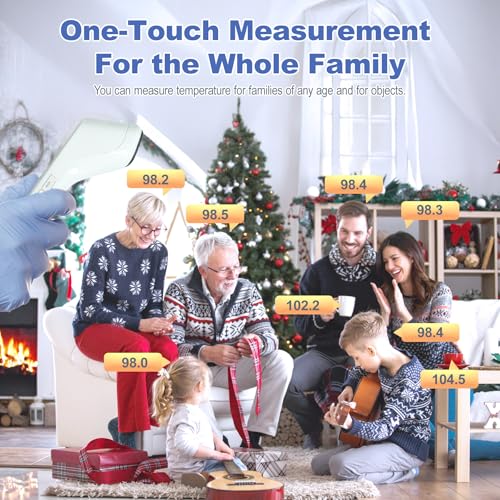 Uright Infrared Non Contact Forehead Thermometer, Made in Taiwan, No Touch Digital Thermometer for Adult, Baby and Children
