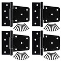 HILLMASTER 3.5 inch Heavy Duty Gate Hinges Fence Door Hinges Durable Gate Strap Hinge for Indoor Outdoor, Gate Hardware Kit for Shed, Wooden Fences, Vinyl Fence Gate, Barn Door, Garage, 4 Pack - size: 4 Pack