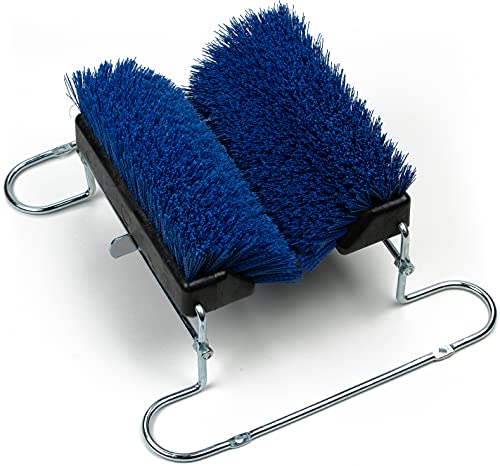 SPARTA 4042414 Spectrum Plastic Shoe Brush, Boot Brush, Shoe Polish Brush With Non-Absorbent For Cleaning, 16.5 X 14.75 X 7 Inches, Blue | Spectrum, Polypropylene Bristles, Chrome Steel Frame, 16 x 8.625 Inch Mounting Holes, FDA-Compliant Materials - colo